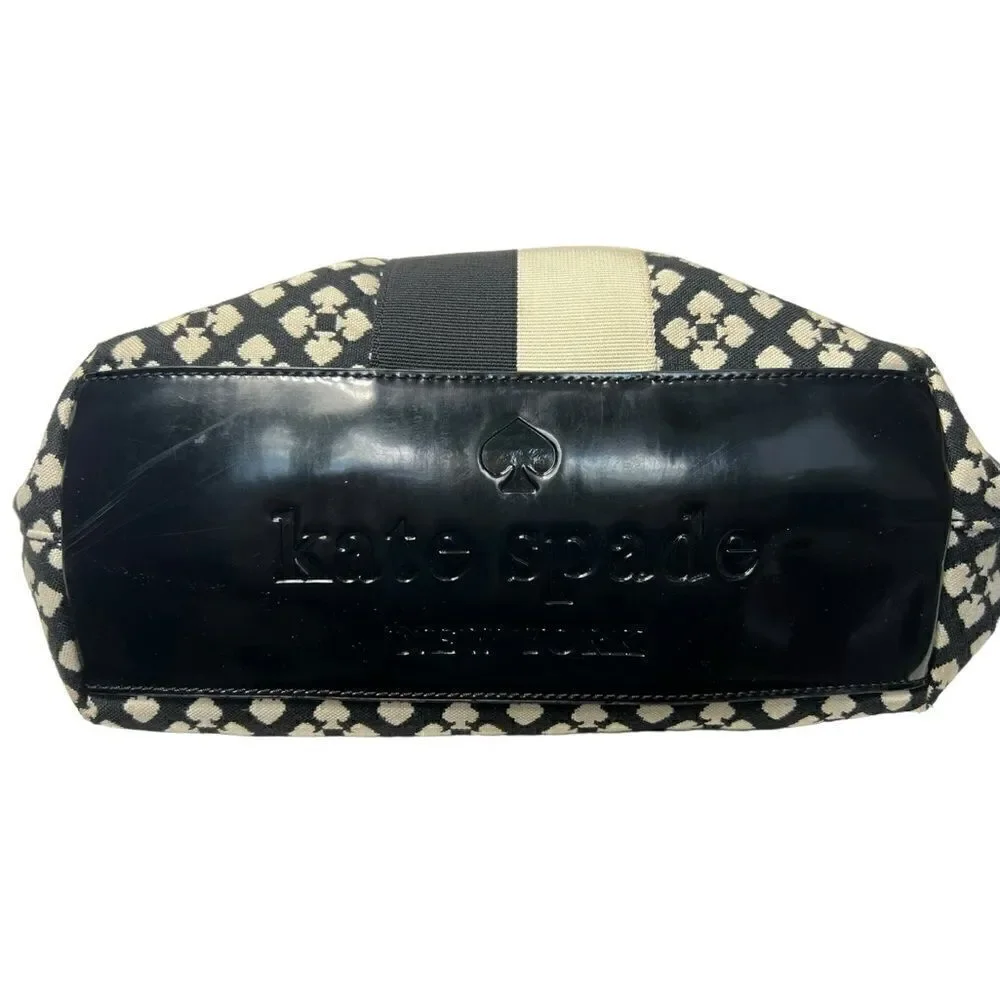 Kate Spade Signature Shoulder Bag Purse Black and White